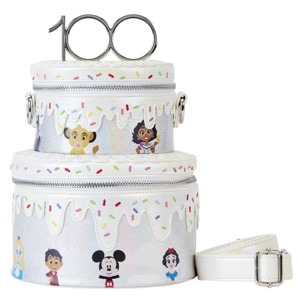 SHOULDER BAG Disney100 Anniversary Celebration Cake - DISNEY LOUNGEFLY
