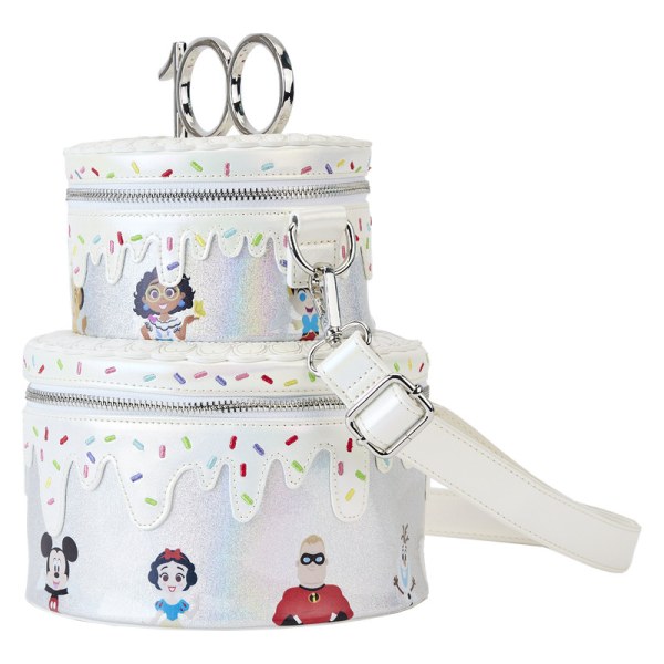 SHOULDER BAG Disney100 Anniversary Celebration Cake - DISNEY LOUNGEFLY