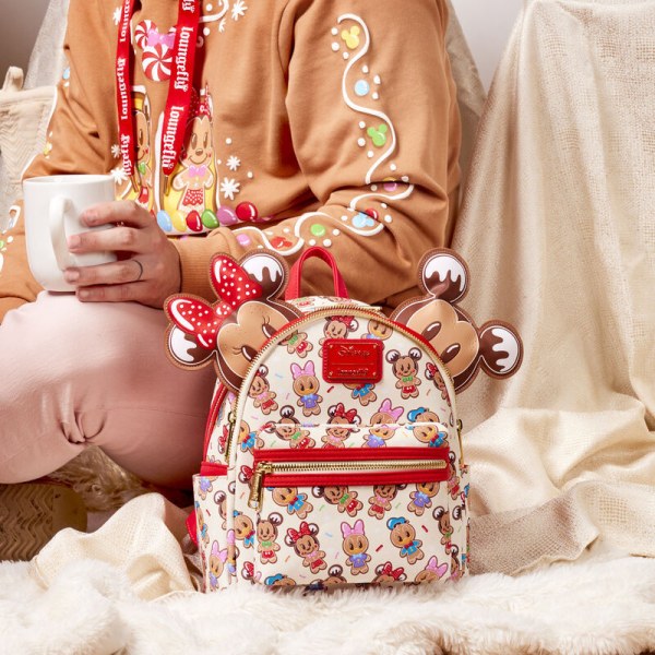 MINI BACKPACK Mickey and his gingerbread friends with headband - DISNEY LOUNGEFLY
