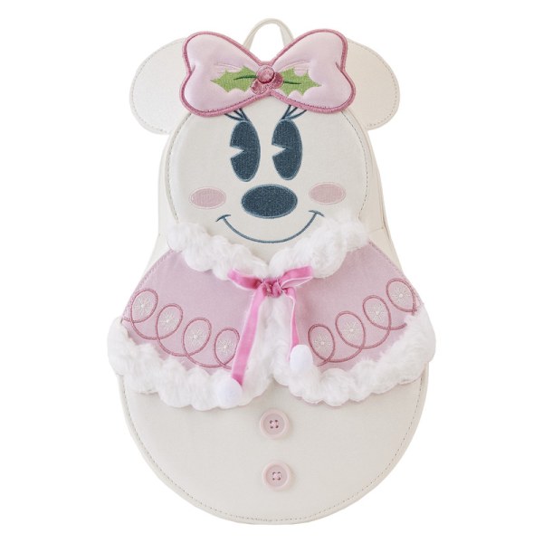 MINI BACKPACK Mickey and Minnie Snowman - DISNEY LOUNGEFLY