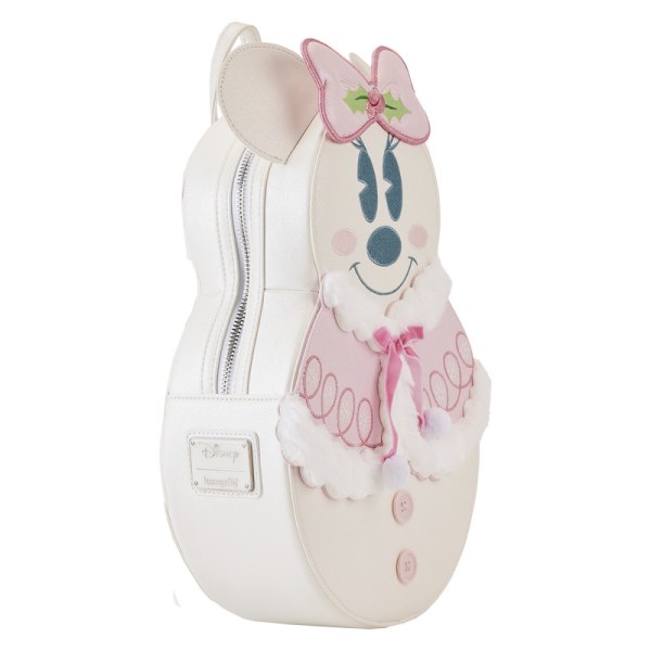 MINI BACKPACK Mickey and Minnie Snowman - DISNEY LOUNGEFLY