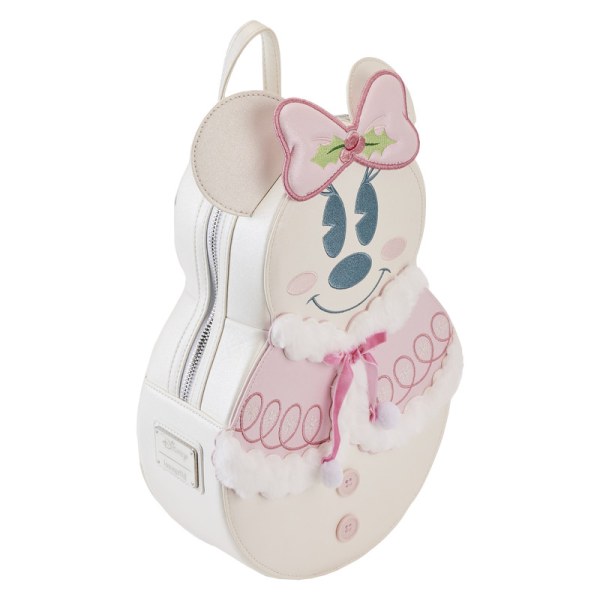 MINI BACKPACK Mickey and Minnie Snowman - DISNEY LOUNGEFLY