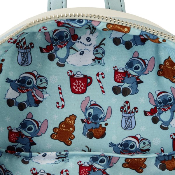 MINI BACKPACK Stitch Holiday Snow Angel - DISNEY LOUNGEFLY