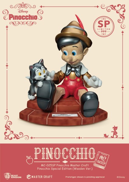 PINOCCHIO WOODEN VERSION SPECIAL EDITION - DISNEY MASTERCRAFT