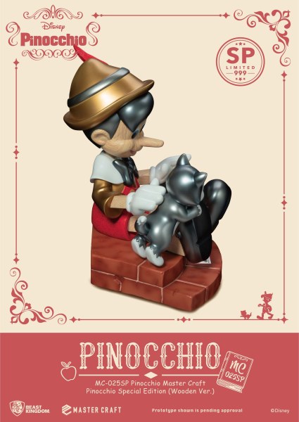 PINOCCHIO WOODEN VERSION SPECIAL EDITION - DISNEY MASTERCRAFT