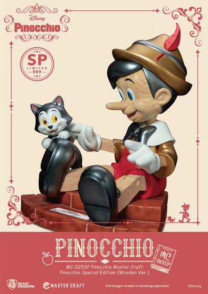 PINOCCHIO WOODEN VERSION SPECIAL EDITION - DISNEY MASTERCRAFT