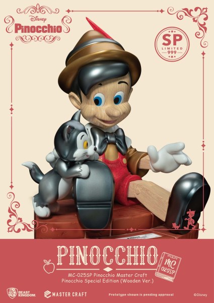 PINOCCHIO WOODEN VERSION SPECIAL EDITION - DISNEY MASTERCRAFT