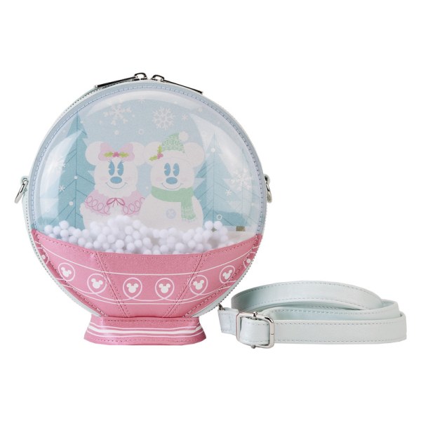 SHOULDER BAG Mickey & Minnie Snow Globe - DISNEY LOUNGEFLY