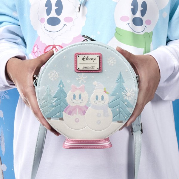 SHOULDER BAG Mickey & Minnie Snow Globe - DISNEY LOUNGEFLY