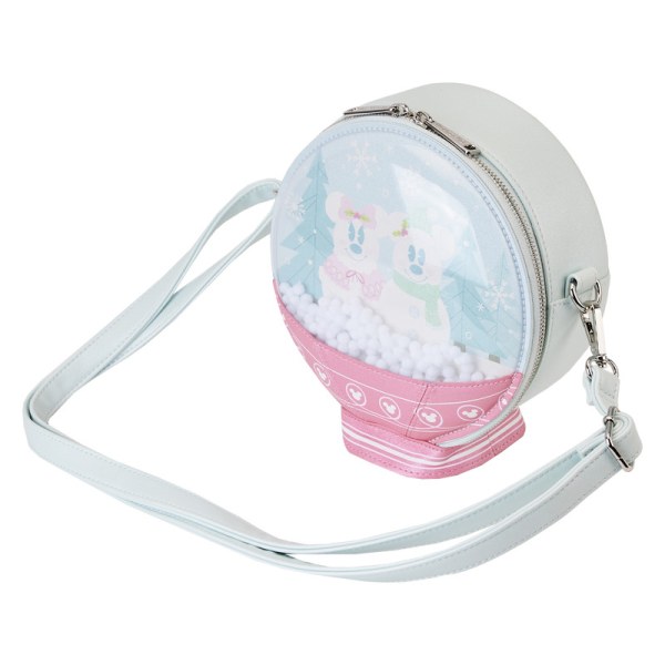 SHOULDER BAG Mickey & Minnie Snow Globe - DISNEY LOUNGEFLY