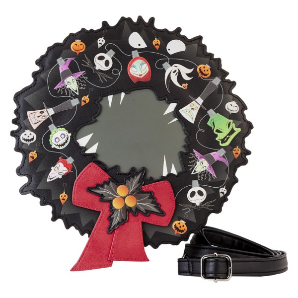SHOULDER BAG Nightmare Before Christmas Wreath String Lights - DISNEY LOUNGEFLY
