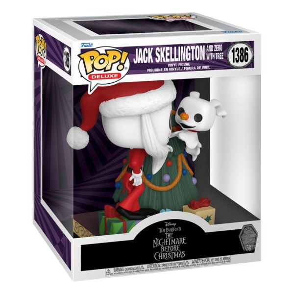 Funko POP! Deluxe 1386 - The Nightmare Before Christmas 30th - Jack & Zero with the tree