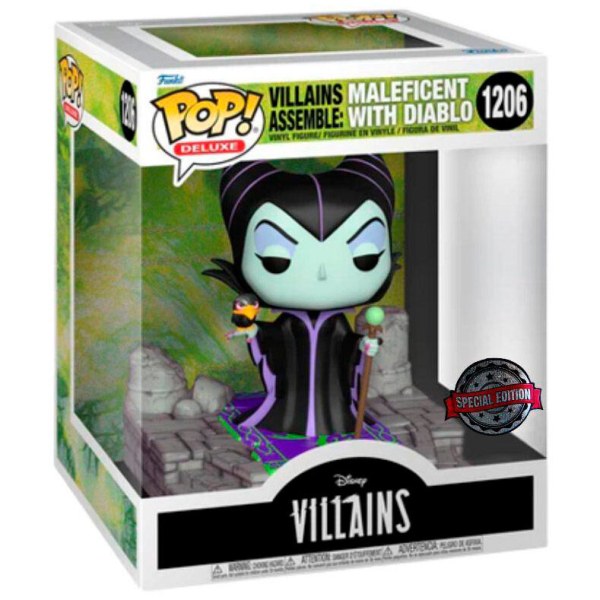 Funko Pop! DELUXE 1206 - Maleficent and Diablo - Disney