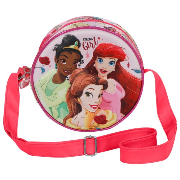 Disney princesses round shoulder bag "Strong girl"