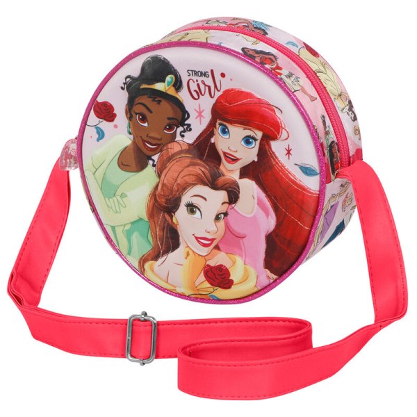 Disney princesses round shoulder bag "Strong girl"