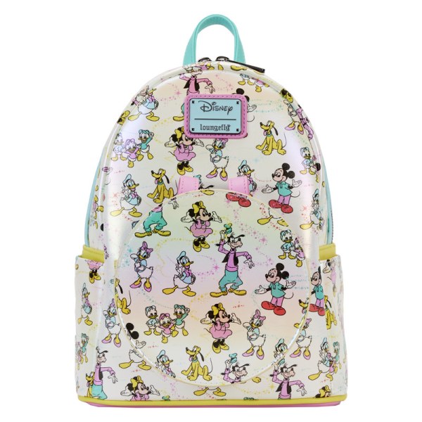 MINI BACKPACK Disney 100 Iridescent Mickey and Friends with Headband - DISNEY LOUNGEFLY