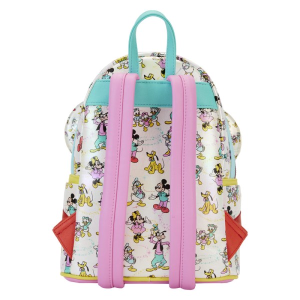 MINI BACKPACK Disney 100 Iridescent Mickey and Friends with Headband - DISNEY LOUNGEFLY