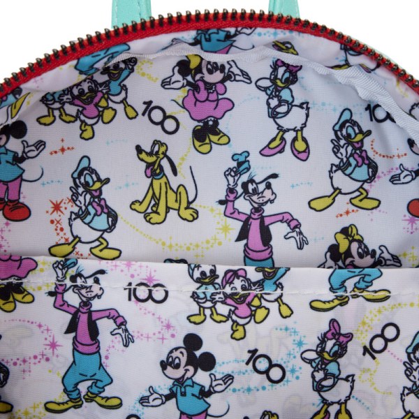 MINI BACKPACK Disney 100 Iridescent Mickey and Friends with Headband - DISNEY LOUNGEFLY
