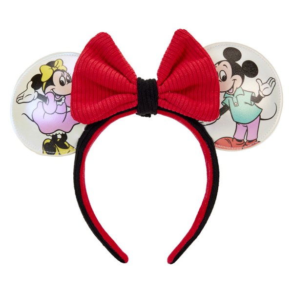 MINI BACKPACK Disney 100 Iridescent Mickey and Friends with Headband - DISNEY LOUNGEFLY