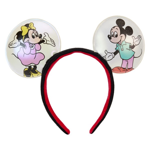 MINI BACKPACK Disney 100 Iridescent Mickey and Friends with Headband - DISNEY LOUNGEFLY