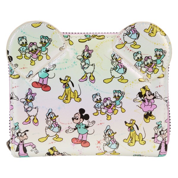 Disney 100 Iridescent Mickey and Friends WALLET - DISNEY LOUNGEFLY