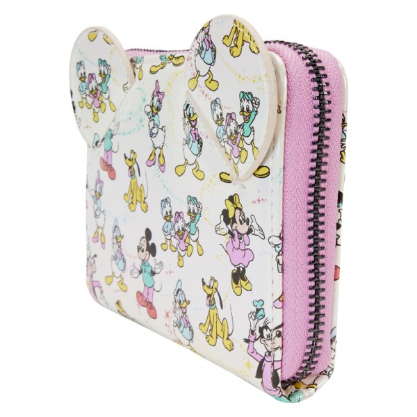 Disney 100 Iridescent Mickey and Friends WALLET - DISNEY LOUNGEFLY