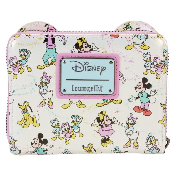 Disney 100 Iridescent Mickey and Friends WALLET - DISNEY LOUNGEFLY