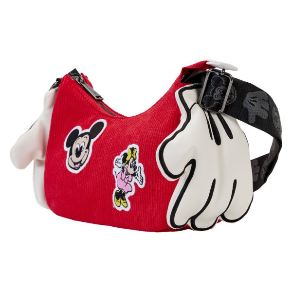 Disney 100 Mickey &amp; Minnie Glove SHOULDER BAG - DISNEY LOUNGEFLY
