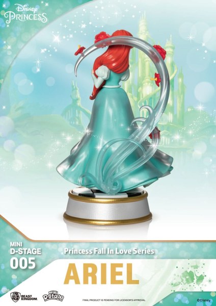 Lot of 6 Disney Princess Figurines "Fall in love" series - Disney mini D-Stage
