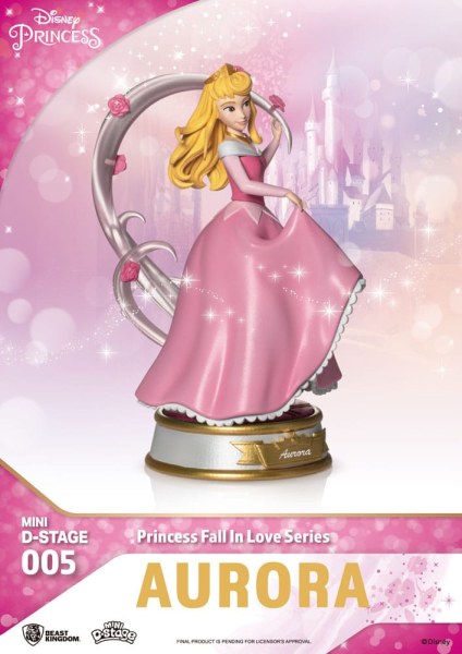 Lot of 6 Disney Princess Figurines "Fall in love" series - Disney mini D-Stage
