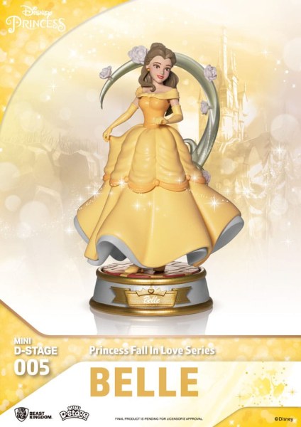Lot of 6 Disney Princess Figurines "Fall in love" series - Disney mini D-Stage