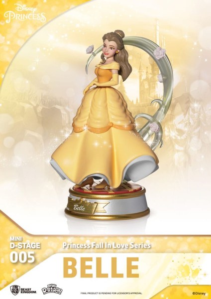 Lot of 6 Disney Princess Figurines "Fall in love" series - Disney mini D-Stage