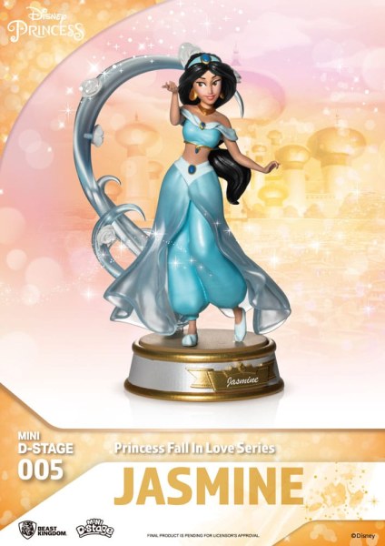 Lot of 6 Disney Princess Figurines "Fall in love" series - Disney mini D-Stage