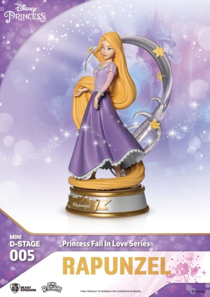 Lot of 6 Disney Princess Figurines "Fall in love" series - Disney mini D-Stage