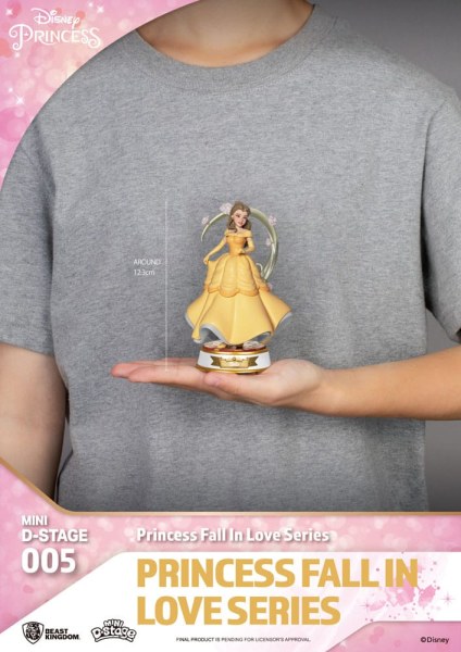 Lot of 6 Disney Princess Figurines "Fall in love" series - Disney mini D-Stage