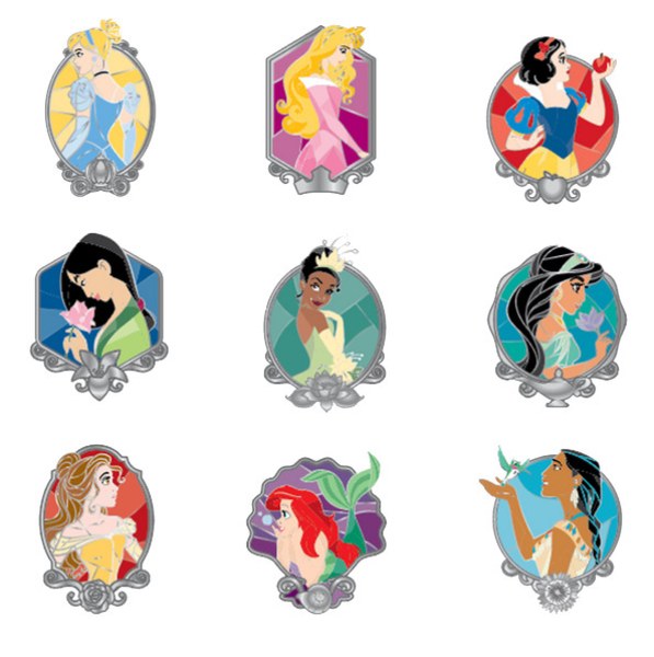 MYSTERY PIN'S Stained Glass - Disney Princesses