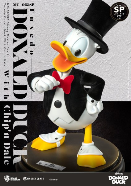 TUXEDO DONALD WITH CHIP & DALE DISNEY100 - DISNEY MASTERCRAFT