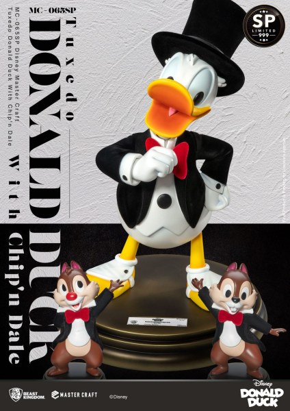 TUXEDO DONALD WITH CHIP & DALE DISNEY100 - DISNEY MASTERCRAFT