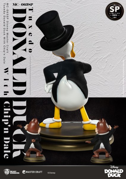 TUXEDO DONALD WITH CHIP & DALE DISNEY100 - DISNEY MASTERCRAFT