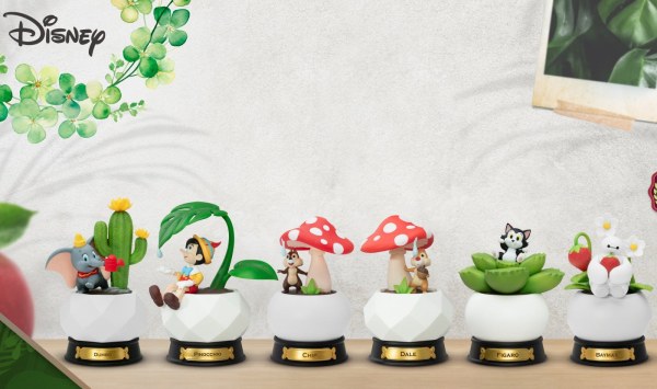 Set of 6 Mini Diorama Stage " "Pocket plants" " series - Disney mini D-Stage