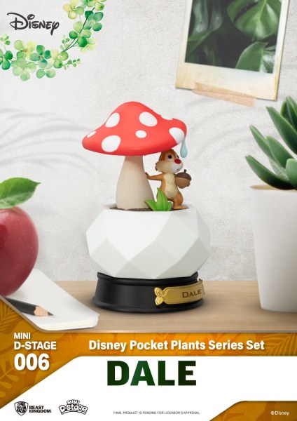 Set of 6 Mini Diorama Stage " "Pocket plants" " series - Disney mini D-Stage