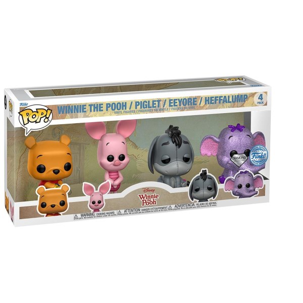Pack of 4 Funko Pop! Movies Vinyl - Winnie the pooh - Disney