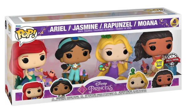 Pack de 4 Funko Pop! Movies Vinyl - Princesses ultimate - Disney