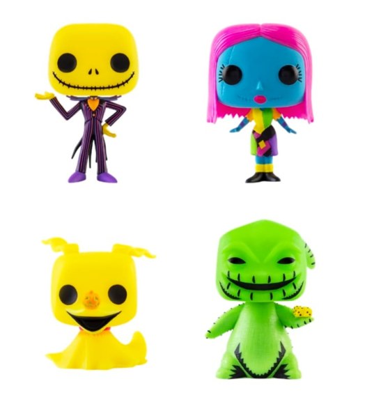 Pack of 4 Funko Pop! Movies Vinyl - Nightmare before Christmas (EMEA) - Disney