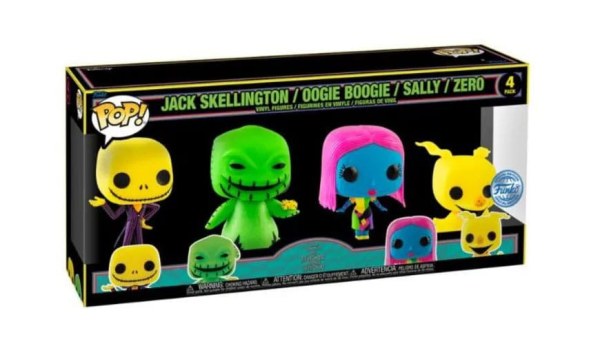 Pack of 4 Funko Pop! Movies Vinyl - Nightmare before Christmas (EMEA) - Disney