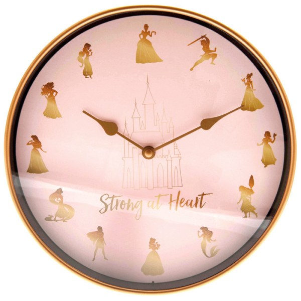 Wall clock Disney Princesses "Strong at Heart"
