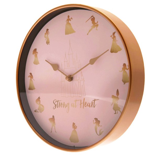 Wall clock Disney Princesses "Strong at Heart"