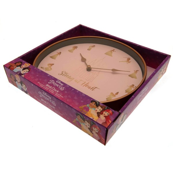 Wall clock Disney Princesses "Strong at Heart"