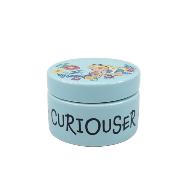 Alice in Wonderland round ceramic box - Disney