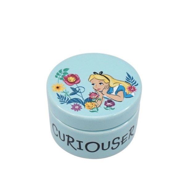 Alice in Wonderland round ceramic box - Disney